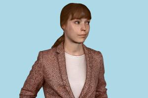 Business Woman business-woman, business-man, business, renderpeople, scanned-model, woman, female, human, people, character